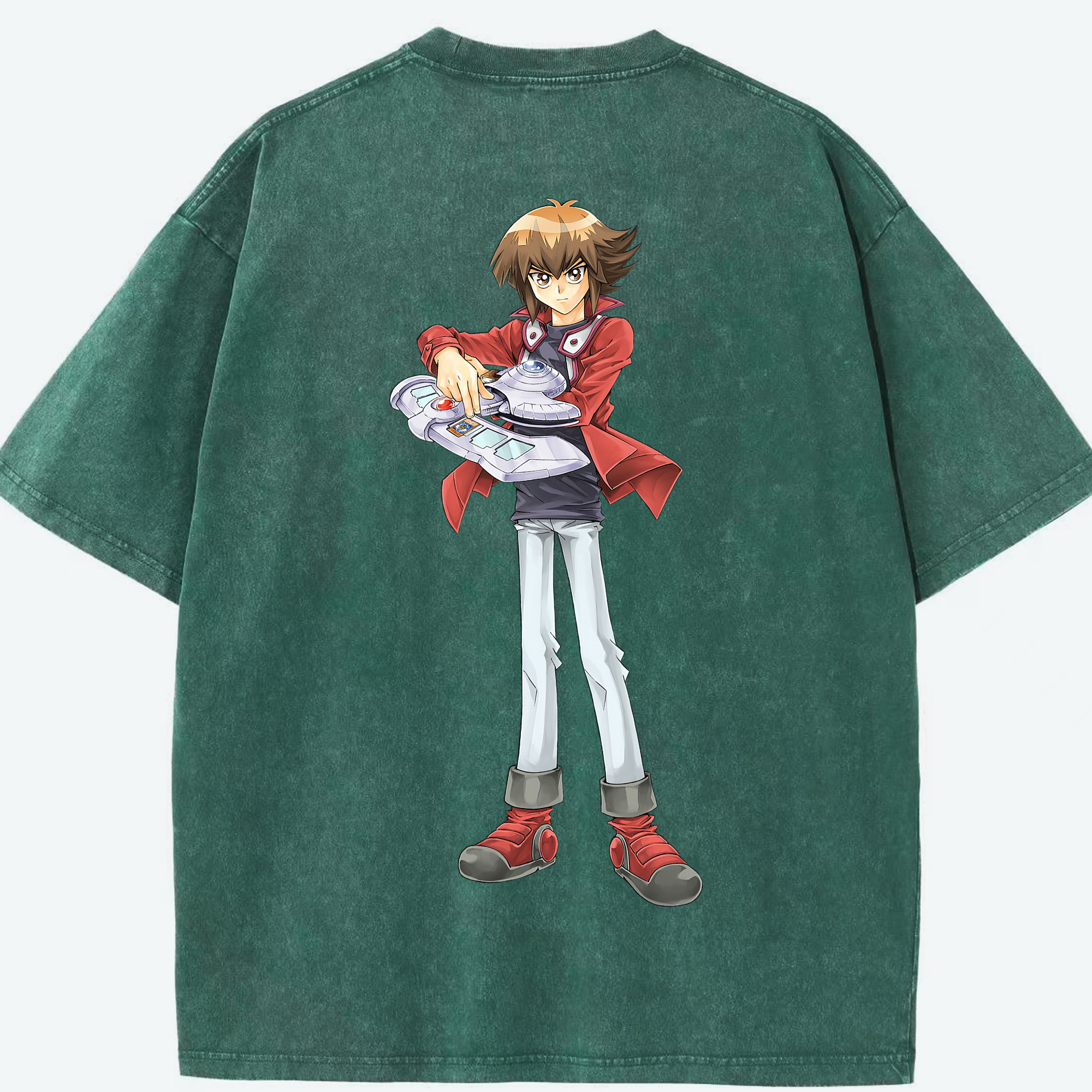 （画像用） 遊☆戯☆王 Yu-Gi-Oh! 綿100% ヴィンテージ風 半袖Tシャツ（背面プリント）
